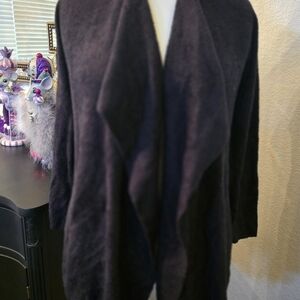 Barefoot Dreams Cozychic Lite Black Cardigan Small-Medium NWT